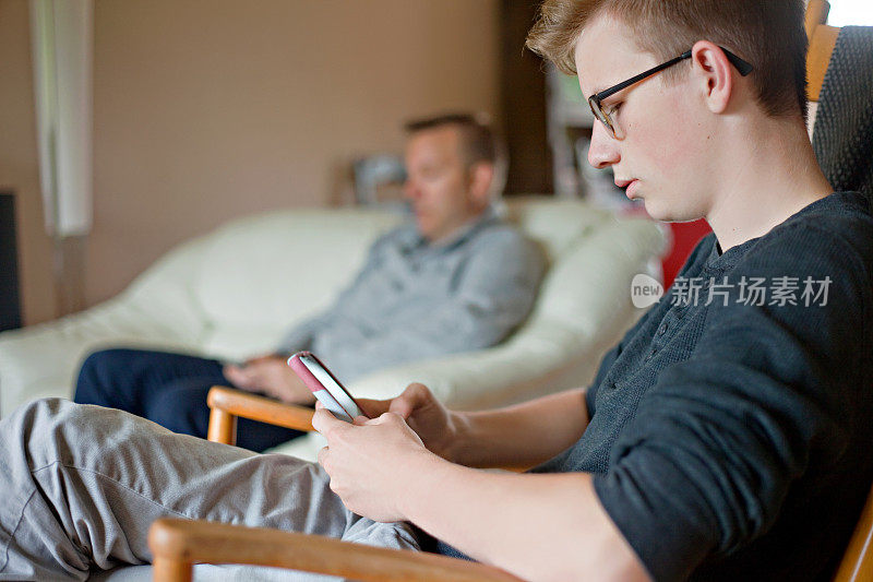 Father and Son Hanging Out